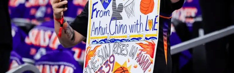 竞技宝官网-太阳晒主场格林铁粉：我带着爱从安徽跨越七千英里来到现场